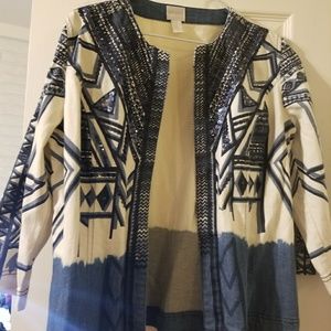 Chicos denim jacket size 1